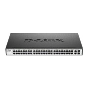 D-Link 48-Port Unmanaged Ethernet Switch with 2 Gigabit Copper/SFP Ports DES-1050G